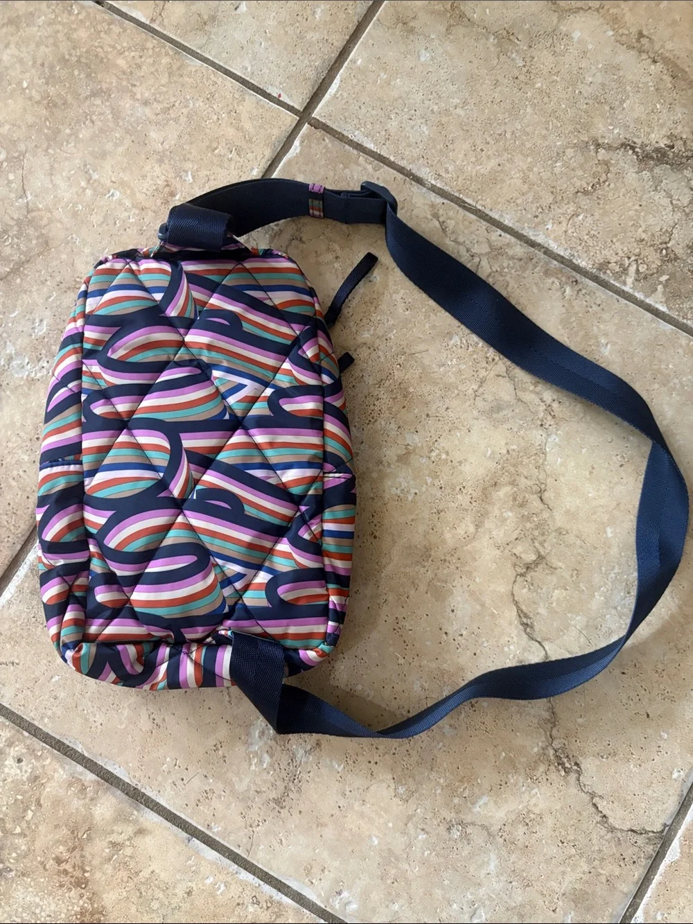 Vera Bradley Quilted Striped Crossbody Bag - Multicolor